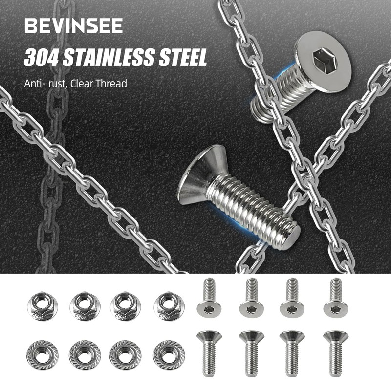 Bevinsee 3" inch Escape Pipe Fender Exit Bezel Trim Ring