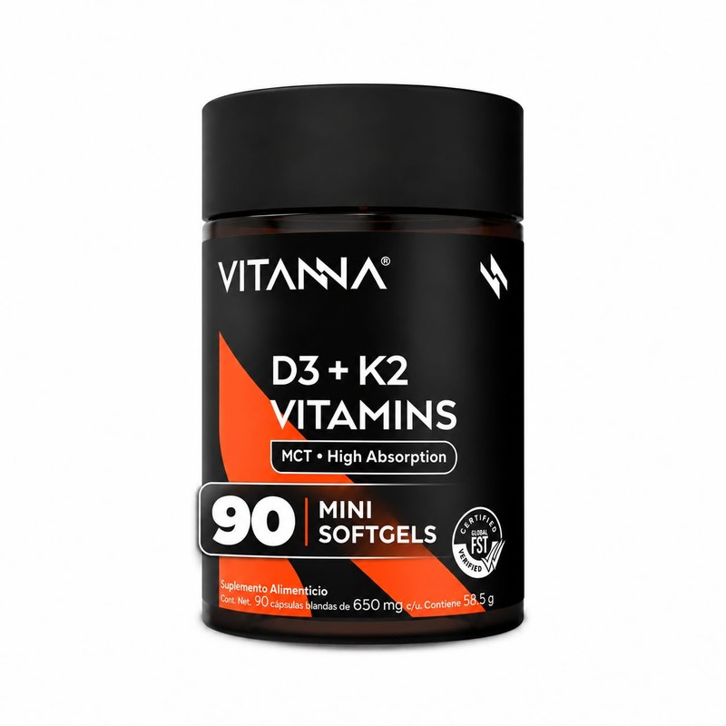 VITANNA® Vitamina D3 + K2 | MCT Oil en Softgel