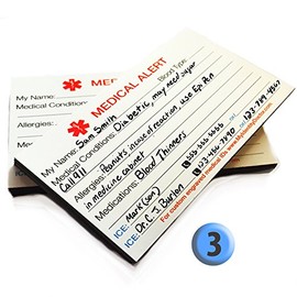 My Identity Doctor - 3 Medical Alert ID Magnets
