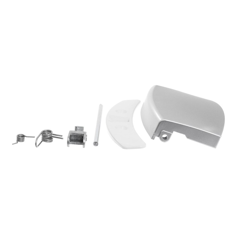 Silver Door Handle Latch Kit Compatible with AEG Washing Machines