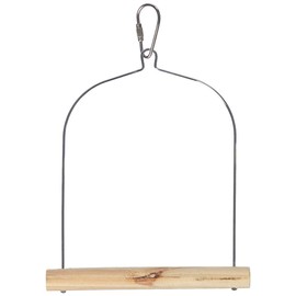 Prevue Pet Products BPV389 Natural Wood Birdie Basics Birch/Wire Swing, 5 by 7-Inch