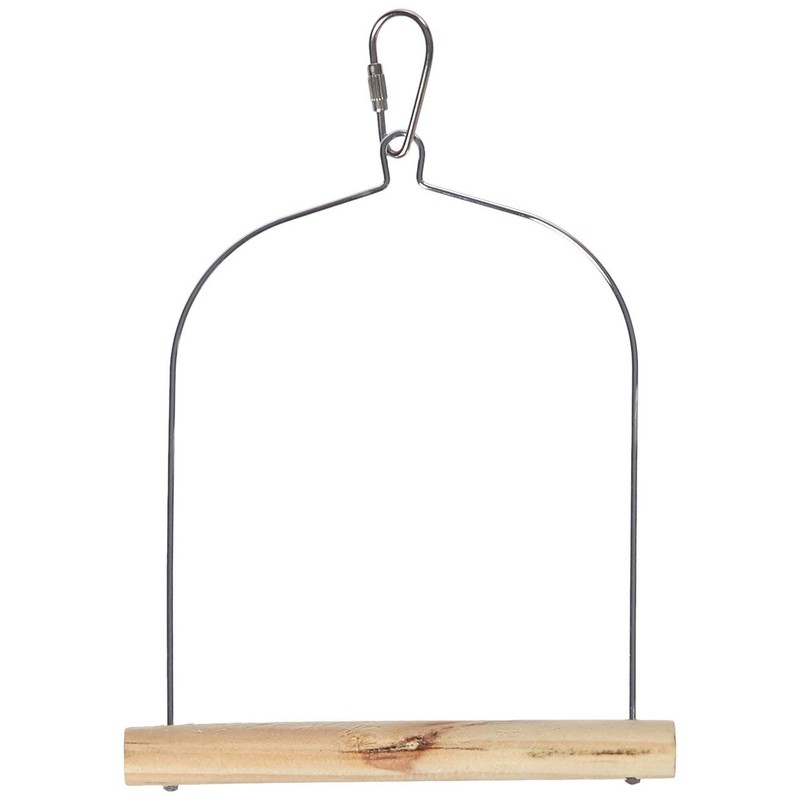 Prevue Pet Products BPV389 Natural Wood Birdie Basics Birch/Wire Swing,
