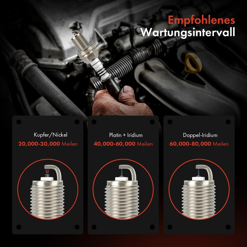 Frankberg 6x Spark Plug Spark Plugs Compatible with XC60 156