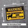 Goldendoodle Sign Warning Security System Door Sign Dog Sign Warning