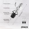 BIKALAN Pack of 2 Stainless Steel Soap Dispenser Pump Head