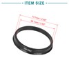 ACROPIX 73.1 to 66.1mm Hub Centric Rings Black - Pack