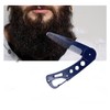Stainless Steel Folding Beard Comb, Anti-static Beard for Men Grooming