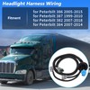 A ABSOPRO Headlight Harness for Peterbilt 386 2005-2015 for Peterbilt