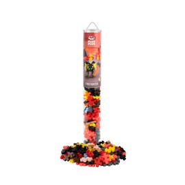 Plus-Plus 4294 Ingenious Construction Toy, Fireman Creative Building Blocks Tube, 100 Pieces