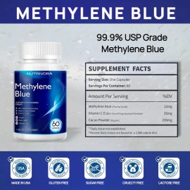 Nutrivora Azul De Metileno Usp 60 Cpsulas Antioxidante                                                                                                