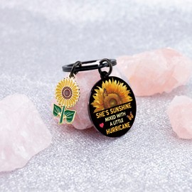 Uerifr Sunflower Gifts For Women Adults Sunflower Keychain Decor Sunshine Gifts For Women Friend Yellow Gift For Sunflowers Lovers Sun Flower Gift Accessories Easter Birthday Stuff For Her