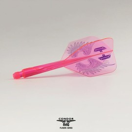 CONDOR AXE FLAP WINGS Hugo Leung Player Model Condor Axe Flap Wings Darts Flight Small Large Neon Pink