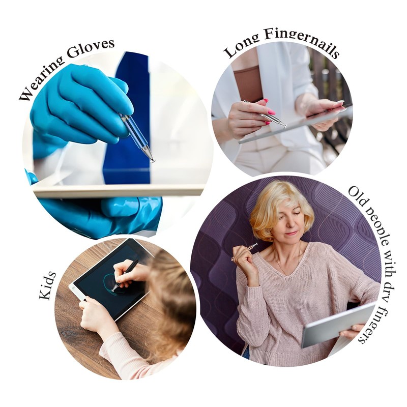 Mabor Pack of 5 Stylus Pens for Tablets Mini Touchscreen