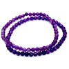 Taddart Minerals - Purple Amethyst Natural Gemstone Bracelet with 4