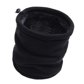 TZMFHD Neck Warmer Women, Fleece Neck Warmer, Soft Neck Gaiters For Men, Windproof Snoods For Women, Face Warmer Neck Scarf For Winter Outdoor Sports Motorbike Skiing (Black)