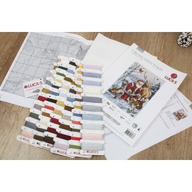 Luca-S Counted Cross Stitch kit Gold Collection The Forest Friends, 30x43cm, DIY