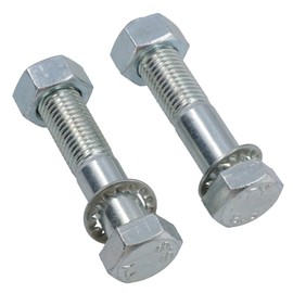 PAIR Tow Bar/Tow Ball Bolts 75mm Long with Nuts & Washers HIGH TENSILE