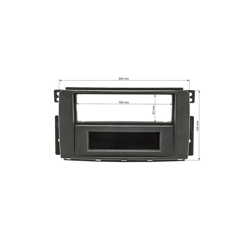 tomzz Audio 2451-031 Radio Faceplate Compatible with Smart Fortwo 451