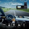 Hilitand Dash CAM Delantero y Trasero, Cámara de Tablero 4K
