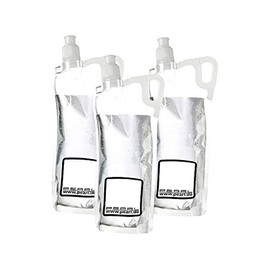 PEARL Folding Bottle: Pack of 3 Foldable Water Bottle for Sports & Leisure, 2 Litres (Folding Drinking Bottle, Folding Bottle Festival, Outdoor Travel)