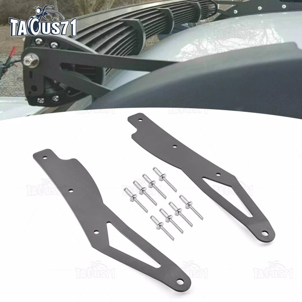 TAOUS Upper Roof Windshield 42" Curved LED Light Bar Mount