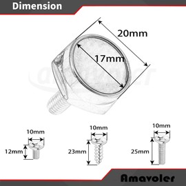 License Plate Screws Fastener Kit, 4 PCS License Plate Screws with Covers for Fastening License Plates or Frames of Most Cars, Trucks and Motorcycles (Black Flag)