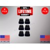 6 Silicone MED Double 2 Layer Tips Earbuds For JBL