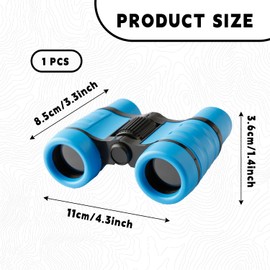 Bojueshaw Telescope Outdoor Toys,Kids Explorer Binoculars.,4x30 Magnification,Educational Learning Toys for Outdoor Camping,Birthday Gift(Blue)
