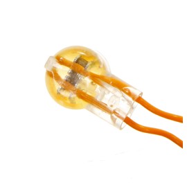 Ideal Electrical 86-955 IDC UY2 Butt Splice Jellybean Connector, 2 Wire Butt Connectors for 19-26 AWG Solid Copper Single-Conductor Wire, Yellow, (100 Pack)