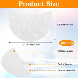 Gjinxi 300 Pcs Disposable Eyeshadow Shields, Eyeshadow Tape Preventing Makeup Residue for Lip Eye Makeup Pads Stickers, Eye Shadow Stencil Shields Lint Free Professional Make up Shield Under Eyes