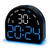 Digital Alarm Clock, Small Semicircle Shaped Led Alarm Clock, Night