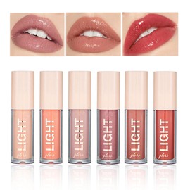 6 Piezas Lip Oil Tint Gloss Labial Permanente Rojo Labiales Larga Duracion Labial Lip Stain Balm Plumper Brillo Tinta Barra de Labios Voluminizador Tinte Labios Lipstick Set Mujer Regalo (B, LIP)