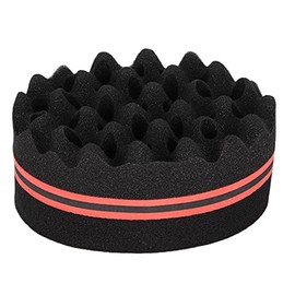 Cepillo de Esponja para el Cabello Agujeros Grandes Esponja Dreads Locking Afro Coil Peine Herramienta de Cuidado para Hombres Mujeres Rizos