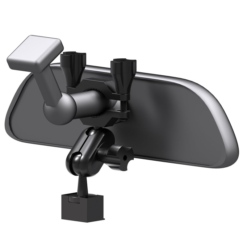xsaaczm Radar Detector Mirror Mount,Aluminum Rearview Mirror Rod Mount,Suitable for