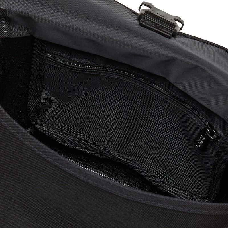 Manhattan Portage MP1603FZP Genuine Nylon Messenger Bag Flap Zipper Pocket,