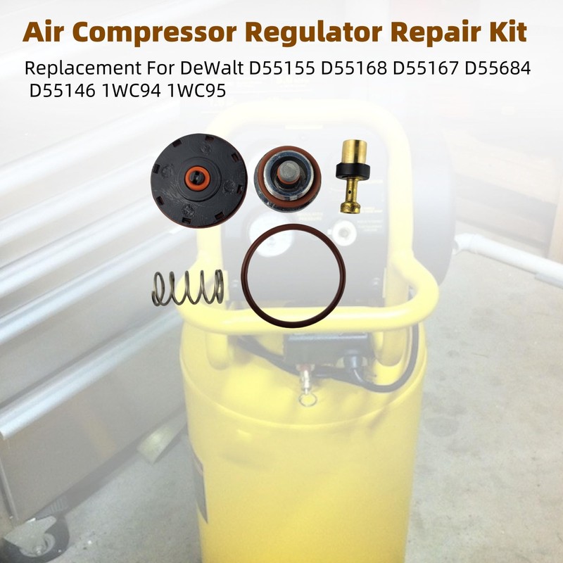 Narcilors N008792 Air Compressor Regulator Repair Kit, Replacement for Porter