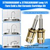 Upgraded 377XKRHJKABNF & 377XKLHJKABNF Long Ceramic 1/4-Turn Cold & Hot