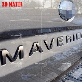 For 2022-2025 Maverick 0.3 in Matte Black Tailgate Insert Letters Badge For Maverick Emblem 2022-2024