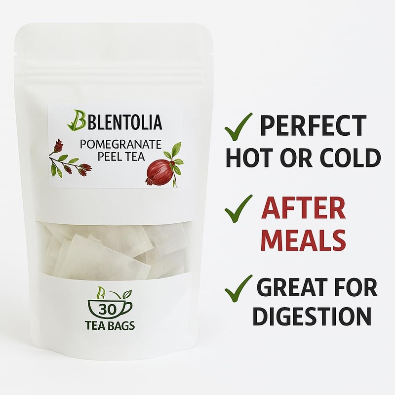 Blentolia Pomegranate Peel Tea – 100% Natural Herbal Tea Bags