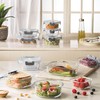 FineDine 24 Piece Premium Borosilicate Glass Meal Prep Containers Glass