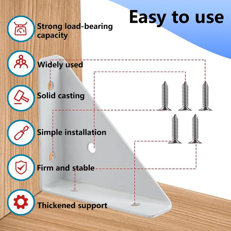 Corner Bracket, 4 PCS Bed Corner Support with 20 Pcs