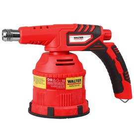 WALTER Blow Torch with Piezo - Powerful Soldering Torch with Piezo Ignition, Control Wheel - Ideal for Soft Soldering, Defrosting, Repair Work - DIY Soldering Kit with Soft Grip Handle and Robust