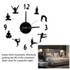 DIY Wall Clock Silent Stylish Decorative Frameless Hanging Clock for