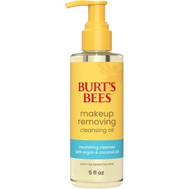 Burt's Bees Makeup Cleanses Oil Removes Normal and Dry Skin Safe for Sensitive Skin Coconut Argan Does not clog pores Hydrates Nourishes Non-greasy Convenient Pump (1) 5 Fl.Oz.Makeup Removing / 버츠비 메이크업은 클렌징 오일 제거 일반 및 건성 피부 민감한 피부에 안전 코코넛 아르간 모공을 막지 않음 수분 공급 영양 기름지지 편리한 펌프 (1) 5 Fl. Oz. Makeup Removing