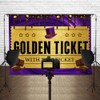 TOAOFY 10x8FT Golden Ticket Chocolate Backdrop Chocolate Factory Candy Ticket