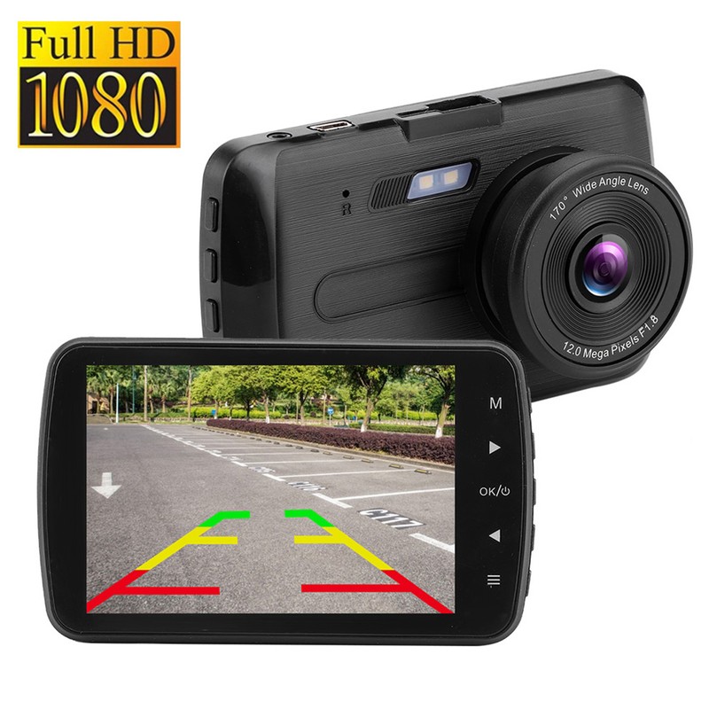 3.5in LCD 1080P Driving Recorder Dual Camera 170° Wide Angle