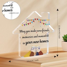 New Home Gifts,House Warming Gifts New Home,Housewarming Gifts,Housewarming Gifts For New Home,New Home Gifts For Couple,Housewarming Gifts For Men,Moving Gift, Happy Moving,Acrylic Plaque Keepsake