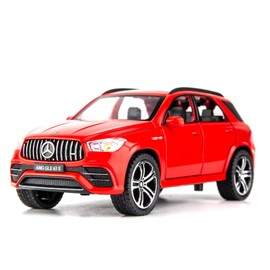 TGRCM-CZ 1:32 Scale Benz AMG GLE 63S SUV Toy Car,Alloy Diecast Pull Back Car Model with Light and Sound Toy Vehicles for Kids Boys Girls Gift(Red)