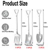 15 Pcs Silver Mini Shovel Spoons and Fork Set for
