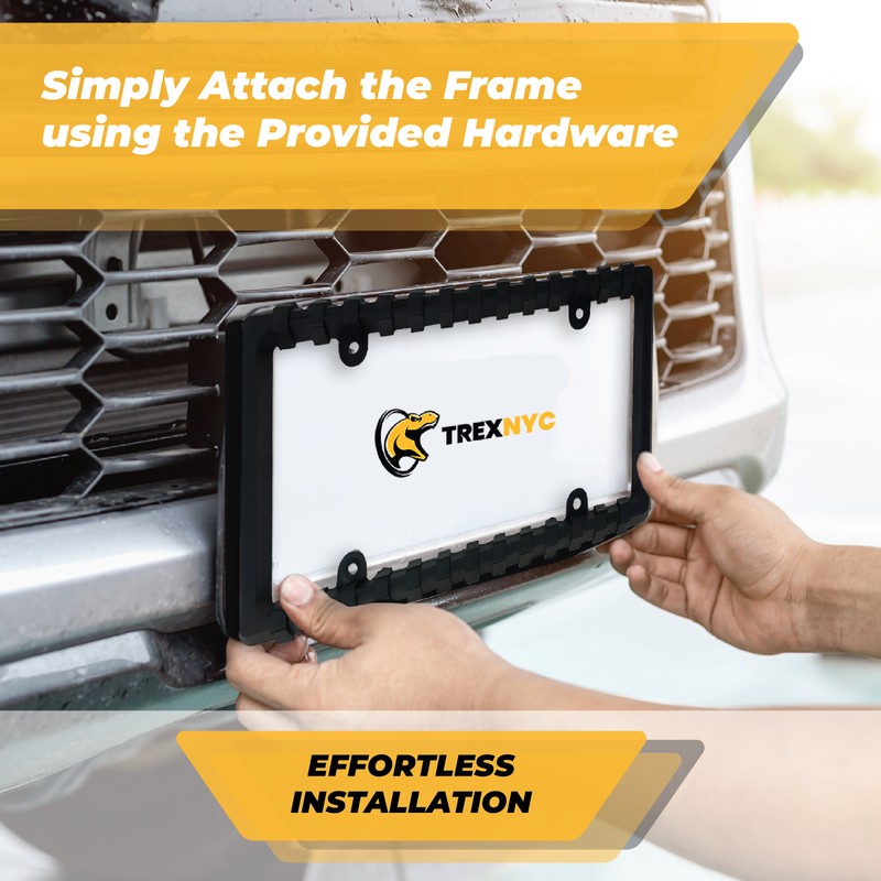 TrexNYC Rear Bumper Guard and Front Bumper Guard, Slim Combo